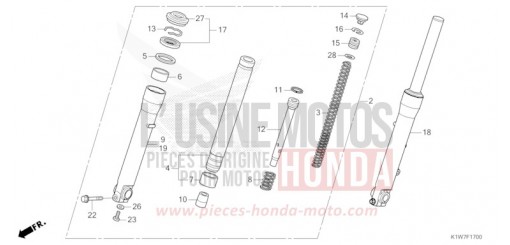 FOURCHETTE AVANT SH350AM de 2021